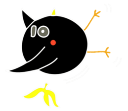 Hello Charcoal - black chicken sticker #9322401