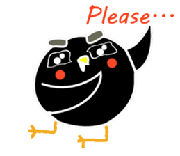 Hello Charcoal - black chicken sticker #9322405