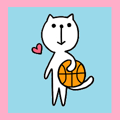 the cat loves basketball