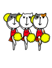 the cat loves basketball sticker #9322967