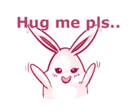 The kind bear and the sulky bunny2(EN) sticker #9325448