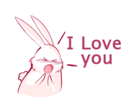 The kind bear and the sulky bunny2(EN) sticker #9325449