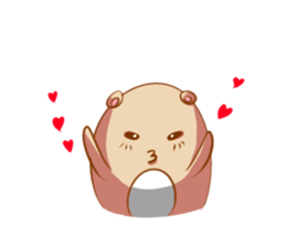 The kind bear and the sulky bunny2(EN) sticker #9325452