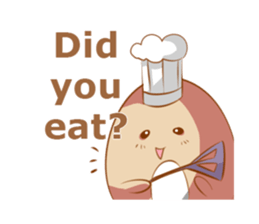 The kind bear and the sulky bunny2(EN) sticker #9325454