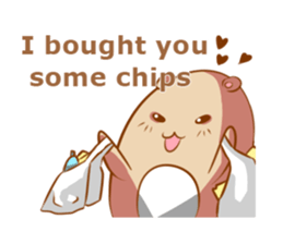 The kind bear and the sulky bunny2(EN) sticker #9325455