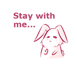 The kind bear and the sulky bunny2(EN) sticker #9325458