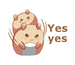 The kind bear and the sulky bunny2(EN) sticker #9325460