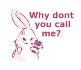 The kind bear and the sulky bunny2(EN) sticker #9325467