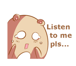 The kind bear and the sulky bunny2(EN) sticker #9325470