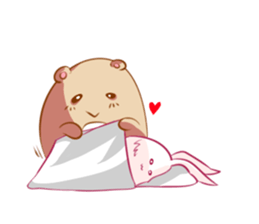 The kind bear and the sulky bunny2(EN) sticker #9325483