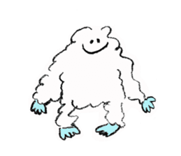 Fluffy Yeti-kun from Nepal sticker #9325968