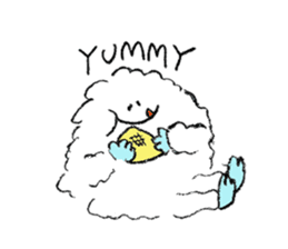 Fluffy Yeti-kun from Nepal sticker #9325985