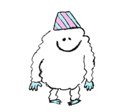 Fluffy Yeti-kun from Nepal sticker #9325992
