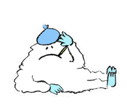 Fluffy Yeti-kun from Nepal sticker #9325999