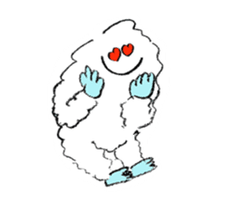 Fluffy Yeti-kun from Nepal sticker #9326000