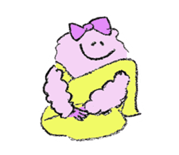 Fluffy Yeti-kun from Nepal sticker #9326004