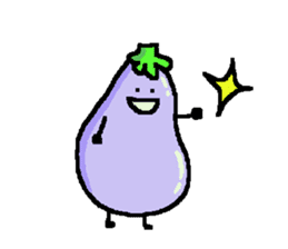 loose eggplant4 sticker #9326020