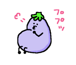 loose eggplant4 sticker #9326021