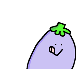 loose eggplant4 sticker #9326036