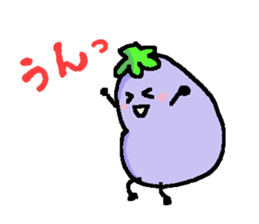 loose eggplant4 sticker #9326043