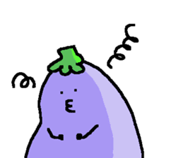 loose eggplant4 sticker #9326046