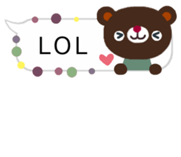 sticker of the balloon bear2/New sticker #9326467