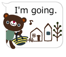 sticker of the balloon bear2/New sticker #9326472