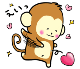 The cute monkey Second edition sticker #9326890