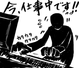 Black and white series sticker #9327336