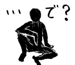 Black and white series sticker #9327346