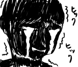 Black and white series sticker #9327360