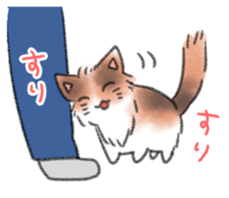 Cute calico and Friends sticker #9328012