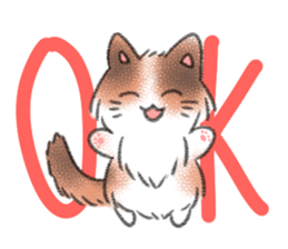 Cute calico and Friends sticker #9328019