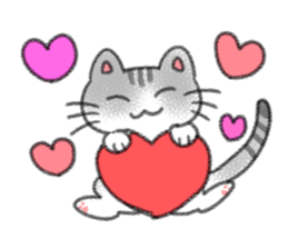 Cute calico and Friends sticker #9328024