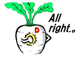 D-Radish sticker #9328137
