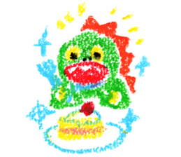 Crayonsaurus sticker #9328918