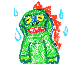 Crayonsaurus sticker #9328924