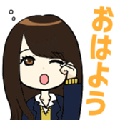 kawaii Japan of active high school girls sticker #9329288