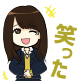 kawaii Japan of active high school girls sticker #9329317