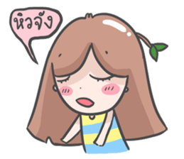 cute tree girl sticker #9330588
