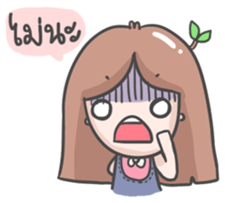 cute tree girl sticker #9330590