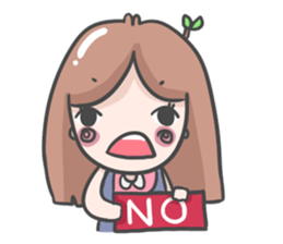 cute tree girl sticker #9330599