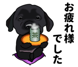 Everyday black Labrador sticker #9330732