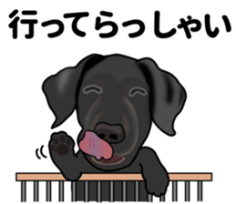 Everyday black Labrador sticker #9330735