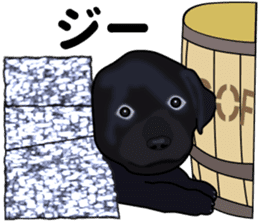 Everyday black Labrador sticker #9330741