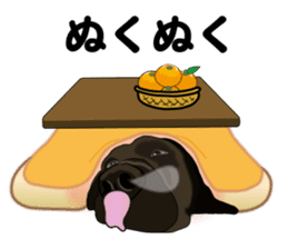 Everyday black Labrador sticker #9330754