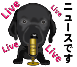 Everyday black Labrador sticker #9330767