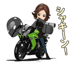 Bustling people touring sticker #9331090