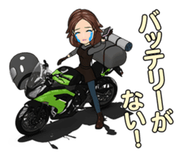 Bustling people touring sticker #9331092