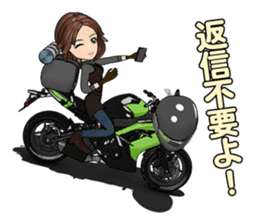 Bustling people touring sticker #9331094